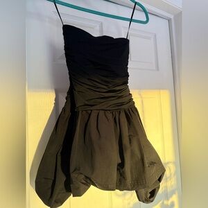 Elegant Black Strapless Dress